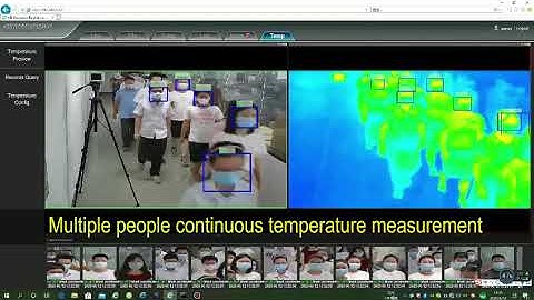 Thermal & Optical Bi-spectrum  Body Temperature Measurement Network Bullet Camera