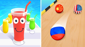 Juice Run 🆚 Marble Run🌻🧿🌺🌈Max Levels Walkthrough Android IOS Update Gameplay AF21