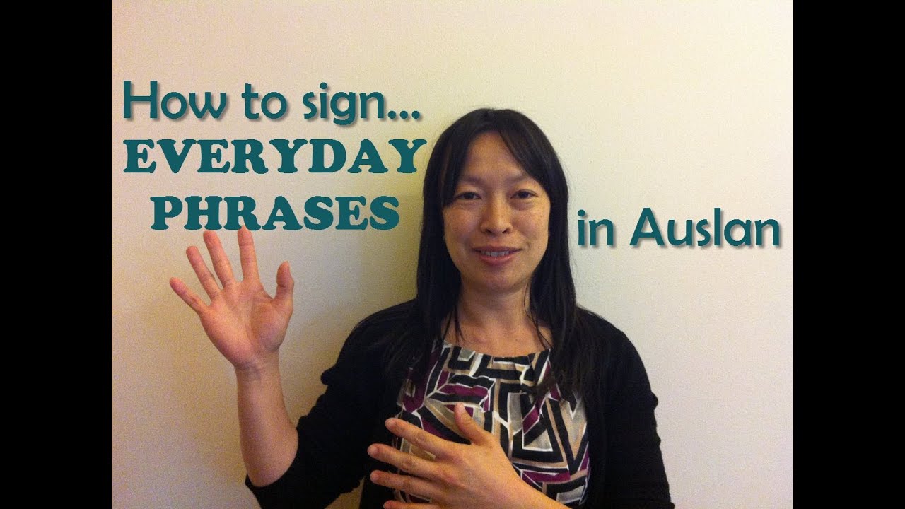 Signing Everyday Phrases (with Subtitles) - YouTube