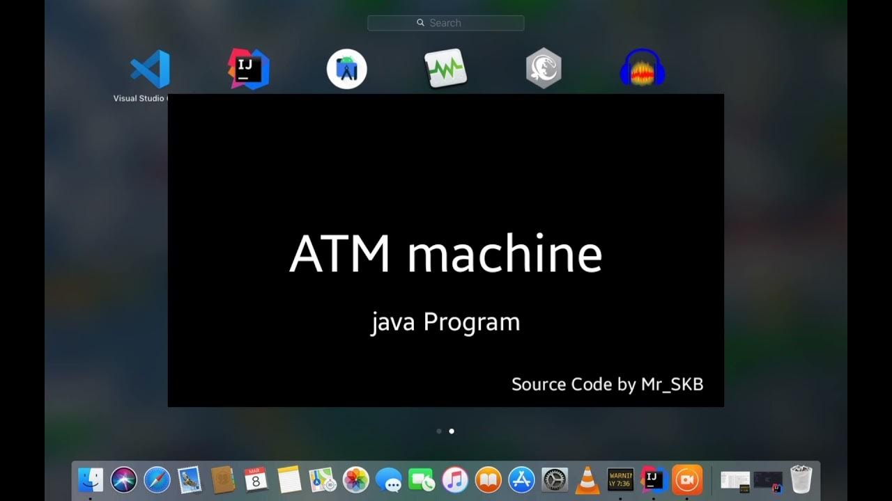 ATM Machine java source Code tutorial 2021 - YouTube