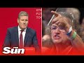 Keir Starmer mercilessly heckled by his own angry Labour members during key conference speech