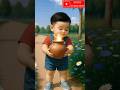 A little Boy found a magic pot on the way 😥 #cutebaby #dairymilk #magic #pot #ai