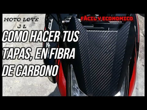 Vinilo fibra de carbono para moto