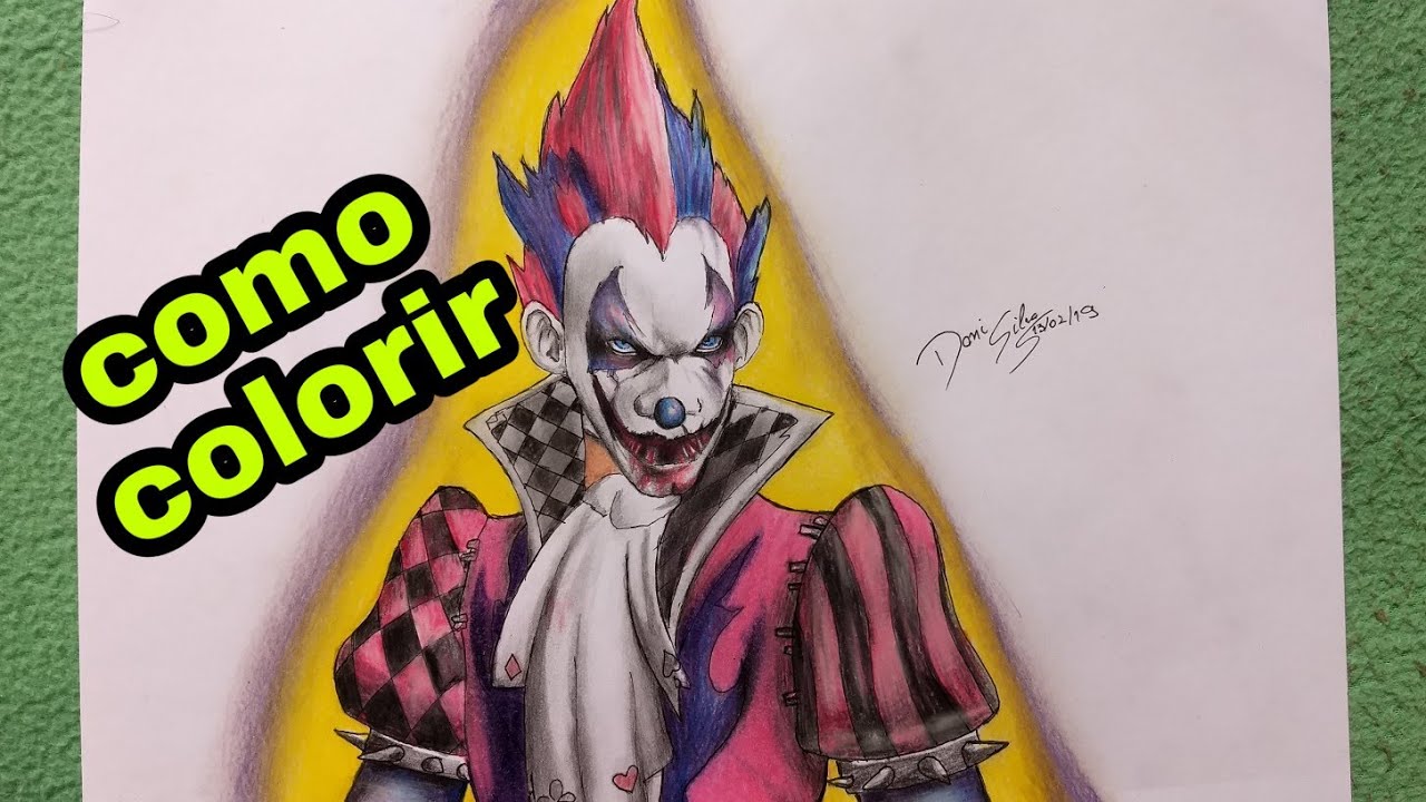 Como colorir a skin do Joker Free Fire passo a passo - YouTube