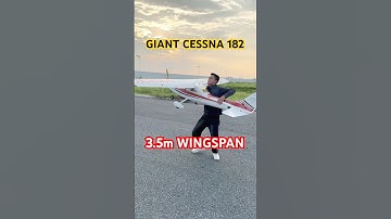 Giant 3.5m Wingspan Cessna 182 RC Plane #rc #rcbuild