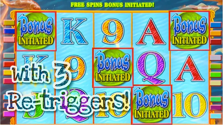 LOTUS FLOWER BONUS! Re-triggered 3 times and got m...