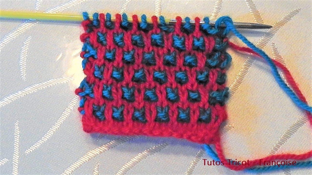 Tricoter 2 Couleurs Horizontal