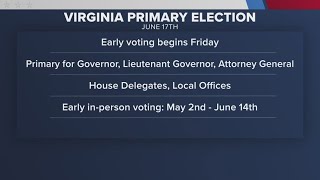 Early voting for Virginia primary on Friday