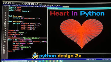 Heart Shape Pattern Turtle Graphics Design using Python#turtle #programming #code#coding #python