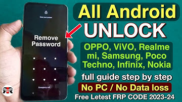 How To Unlock Android From Password/Passcode Tutorial!