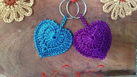 Hướng dãn cách móc móc khóa hình trái tim .