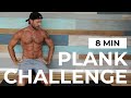 8 MIN PLANK CHALLENGE | No Equipment | 6 PACK ABS