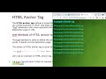 28 APRIL 2021 ANCHOR TAG WITH EXAMPLE HTML BY DHIRENDRA PARATE