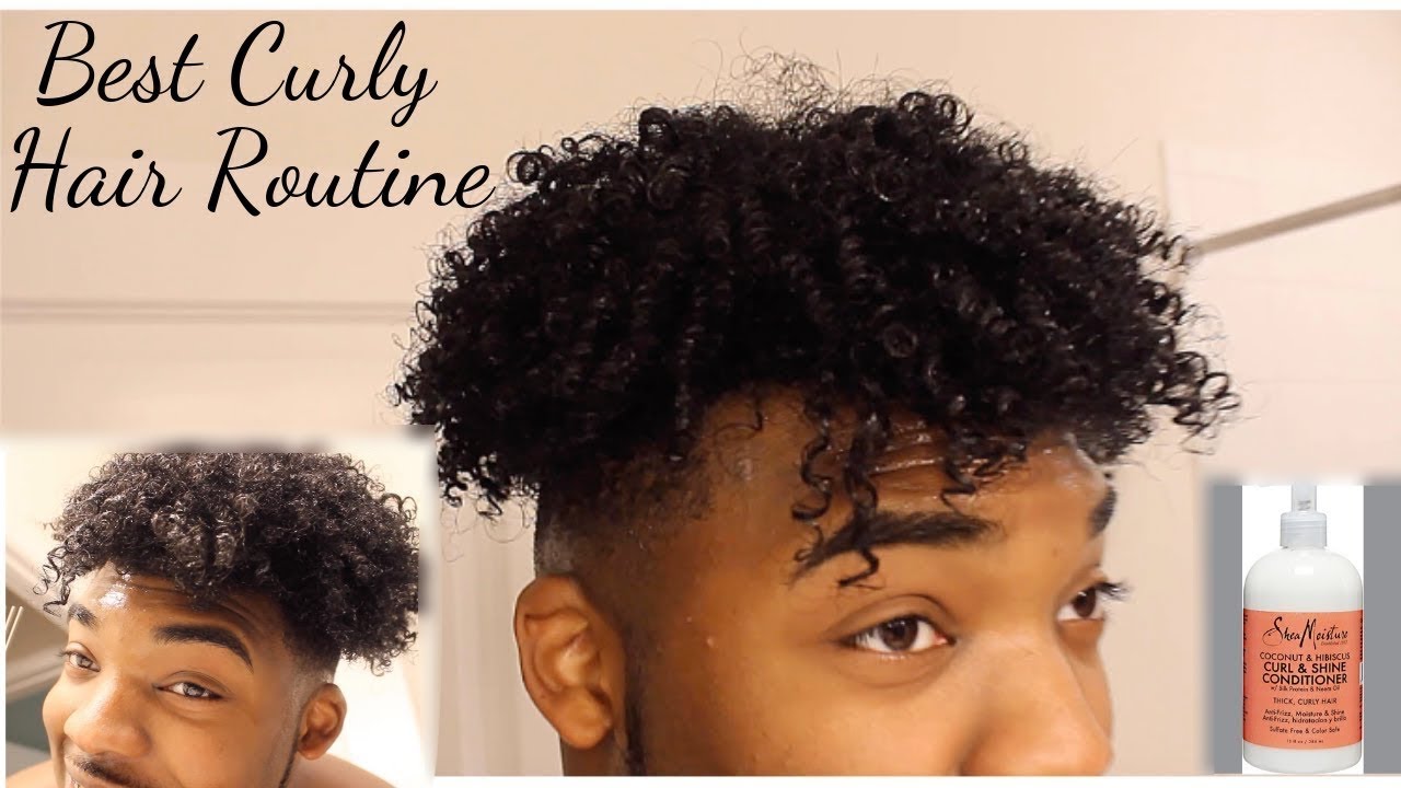 BEST NEW CURLY HAIR ROUTINE FOR BLACK HAIR!!! - YouTube