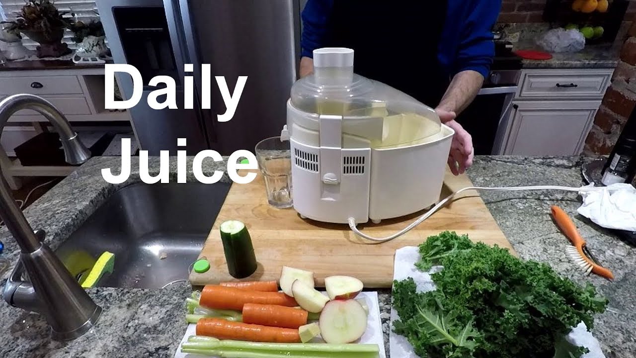 My Daily Healthy Juice carrots kale celery ginger apple