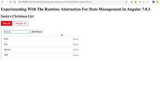 Experimenting With The Runtime Abstraction For State Management In Angular 7.0.3