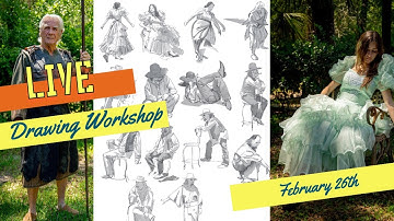 LIVE Costumed Figure Drawing Workshop - February 26th