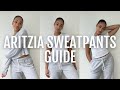 ARITZIA TNA SWEATPANTS GUIDE | ARITZIA LOUNGEWEAR TRY ON