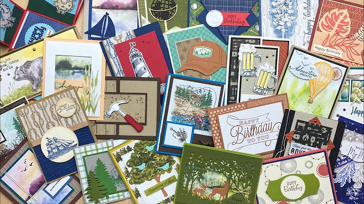 60 Masculine Cards ~ The Great, Big Card Swap Showcase: May 2022, Part 1