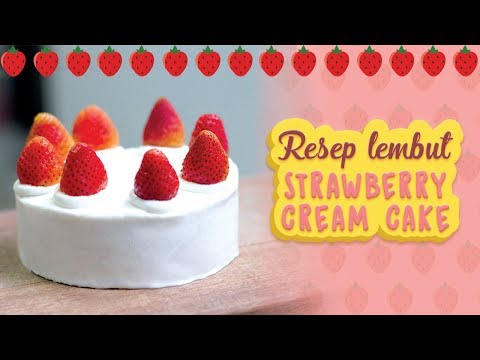 Video: Kue Bolu "Strawberry Dengan Krim". Resep Langkah Demi Langkah Dengan Foto