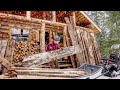 Diy rustic kitchen with rough sawn hardwood for my off grid log cabin part 1