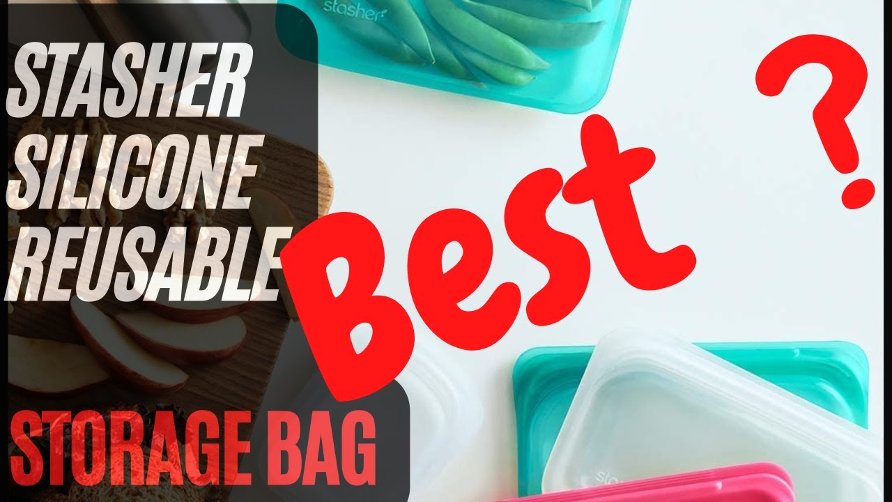 Stasher Silicone Reusable Storage Bag -The Ultimate Solution for Food Travel and Organization Needs!