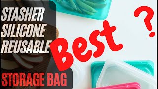 Stasher Silicone Reusable Storage Bag -The Ultimate Solution For Food Travel And Organization Needs