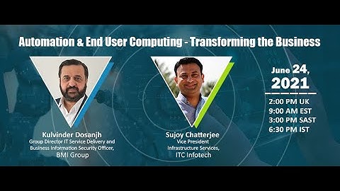 Webinar - Automation & End User Computing – Transforming the Business