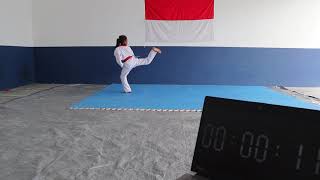 Clancy Lisken Abigail Sianipar PHETA Pra Cadet A Speed Kicking