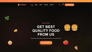 PIZZAN Restaurant - Full Website Demo
