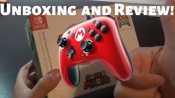Nintendo Switch Wired Pro Controller Unboxing! SUPER MARIO EDITION