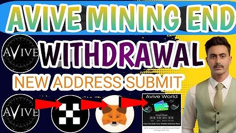 Avive Mining New Update 2024/Avive Mining Withdrawal Address Submit/Avive Aap Mining End/TahirButt07