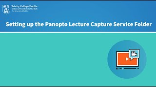How to set-up a Blackboard Ultra module with the Panopto Lecture Capture Service Folder
