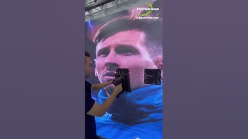 Seamless LED Maintenance with Magnetic Panels! ✨ #shorts  #topdance  #leddisplay