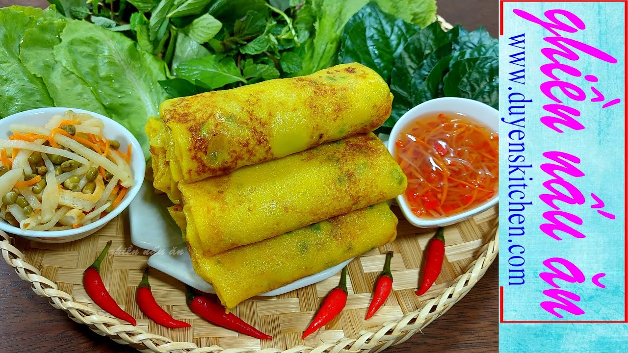 Cách Làm Bánh Xèo Cuốn Chay | Bánh Xèo Chay | Món Ăn Chay By ...