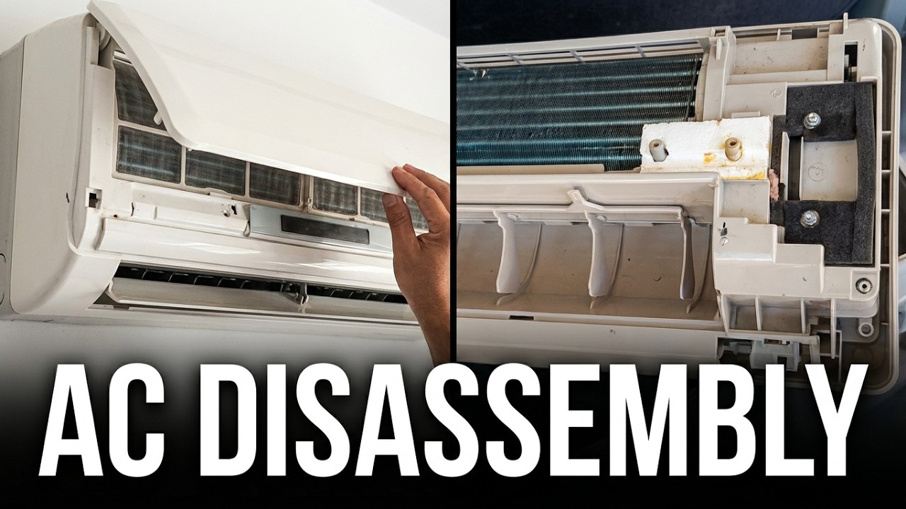 Mini Split Condenser Open how TO OPEN SPLIT AC INDOOR UNIT - YouTube