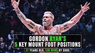 How Gordon Ryan NEVER Loses Mount (5 Key Foot Positions)