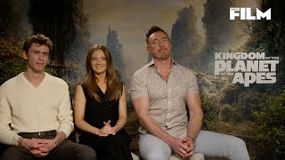 Owen Teague, Freya Allen and Kevin Durand on Kingdom of the Planet of the Apes