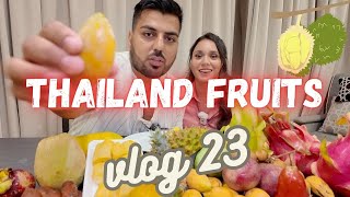 Tasting Exotic Fruits of Thailand I Hila & Massi Vlogs I Vlog 23  I میوه تایلند