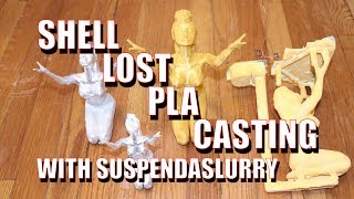 Shell Lost PLA Casting The Sorceress with SuspendaSlurry