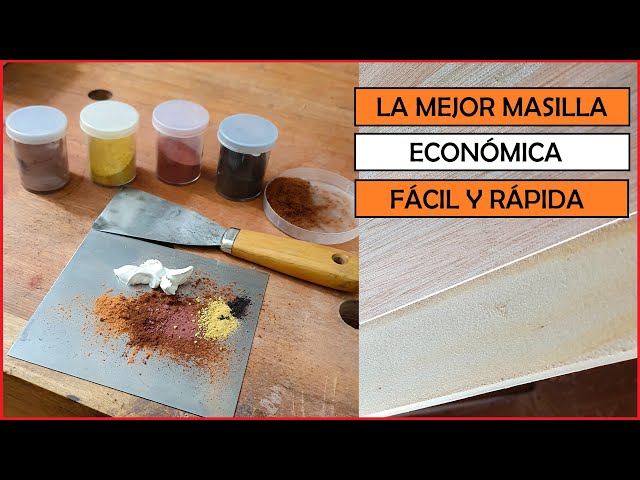 Cómo hacer masilla para tapar las fijaciones en madera - Bricomanía 