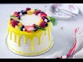 How to make Eggless Fresh Fruit Cake with Whipped Cream