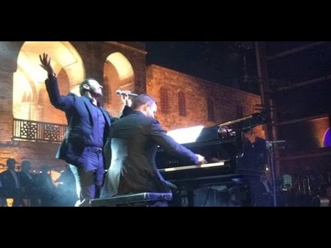 فاكهة الحب Kathem El Saher With Michel Fadel On The Piano Youtube