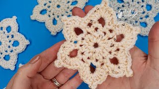 Crochet a Snowflake in JUST 15 MINUTES! ❄