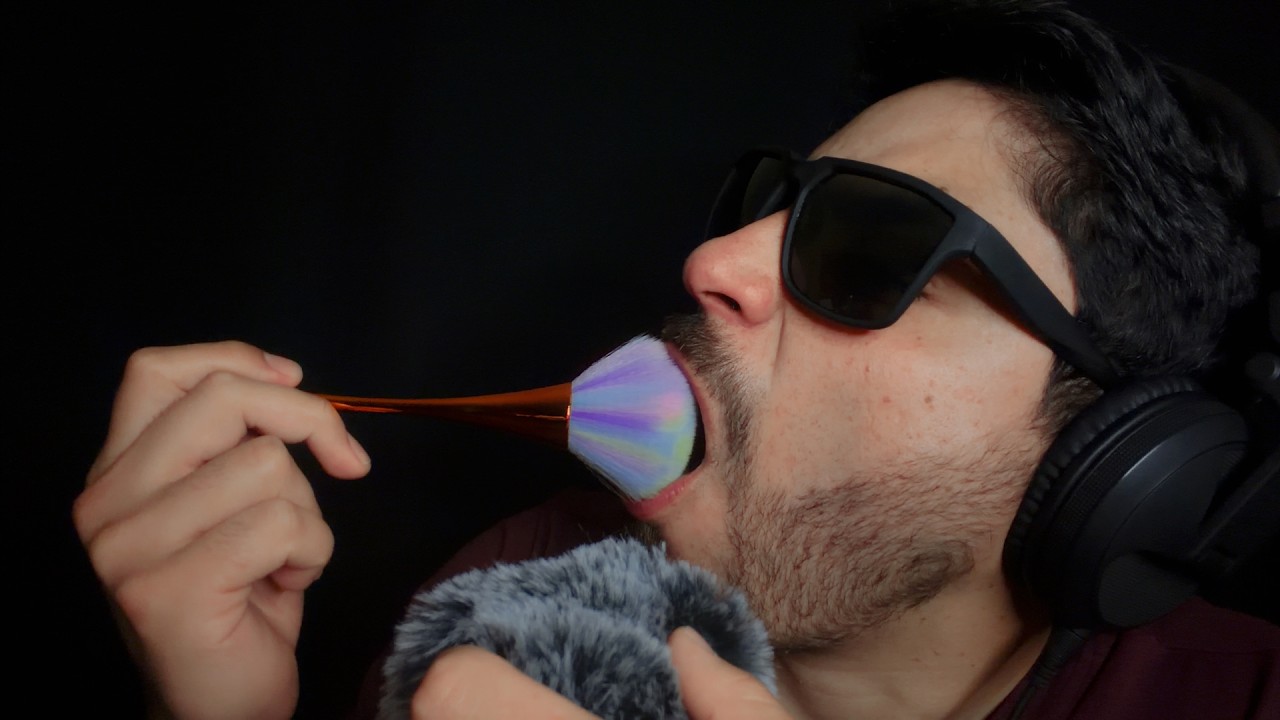 ASMR CLOSE UP Brushing Your Face Until You Fall Asleep 💤