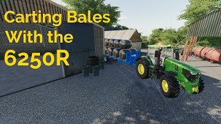 Carting Round Bales - Fs19 Wip Map