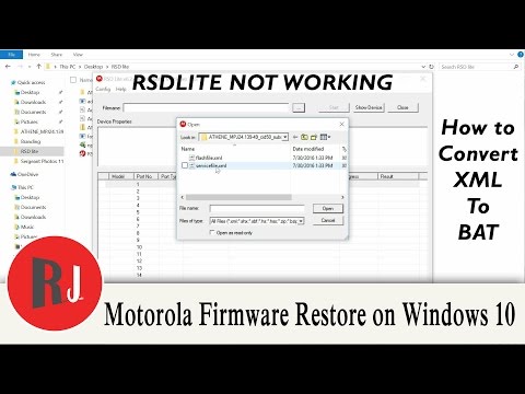 How to Firmware Restore your Motorola Device on Windows 10 without RSDlite