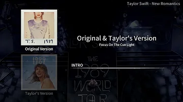 Taylor Swift - New Romantics (Original Version & Taylor's Version/Instrumental Comparison)