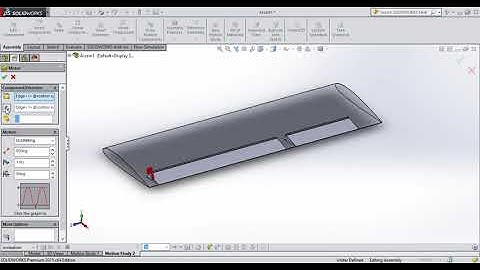 Solidworks | Wing control surface animation | Aileron and flaps animation in solidworks