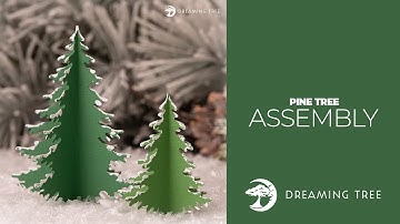SVG File - Pine Trees - Assembly Tutorial (For Cricut, Silhouette, and ScanNCut)
